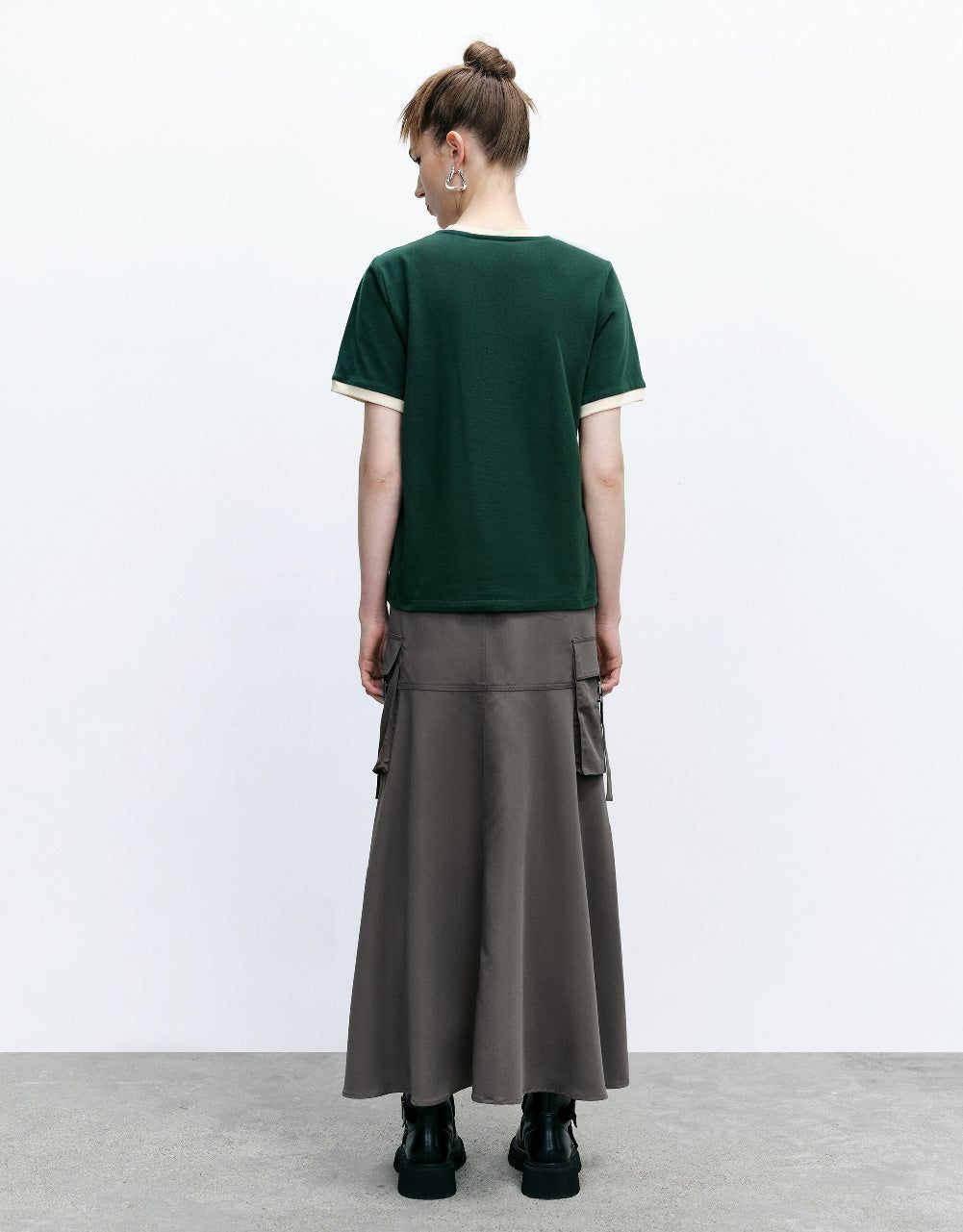 Letter Printed Crew Neck Loose T-Shirt sold by Urban Revivo product image thumbnail 4