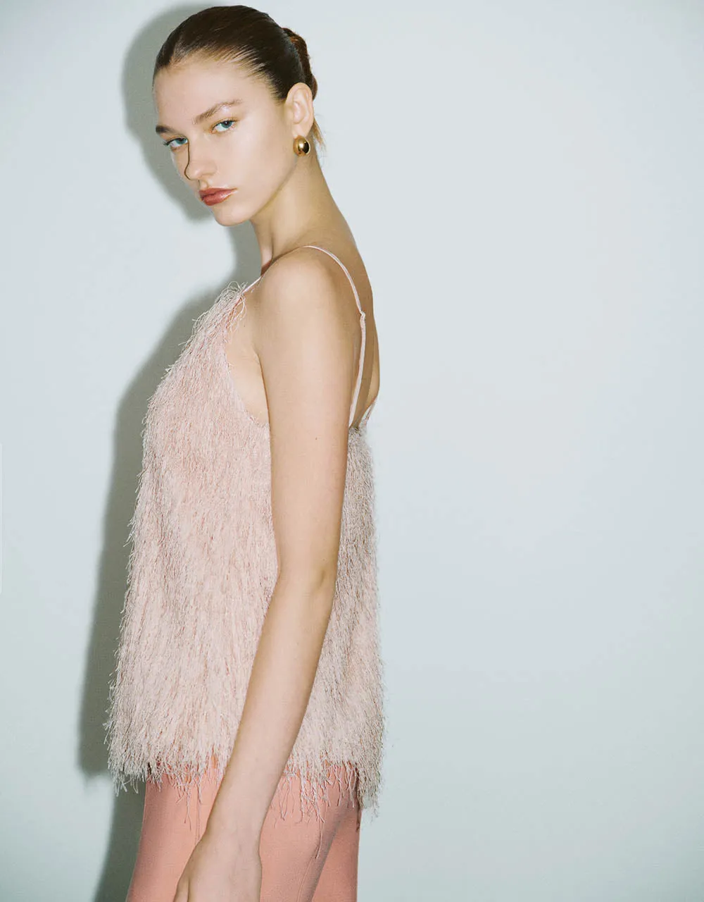 Furry V-Neck Cami Top sold by Urban Revivo product image thumbnail 3