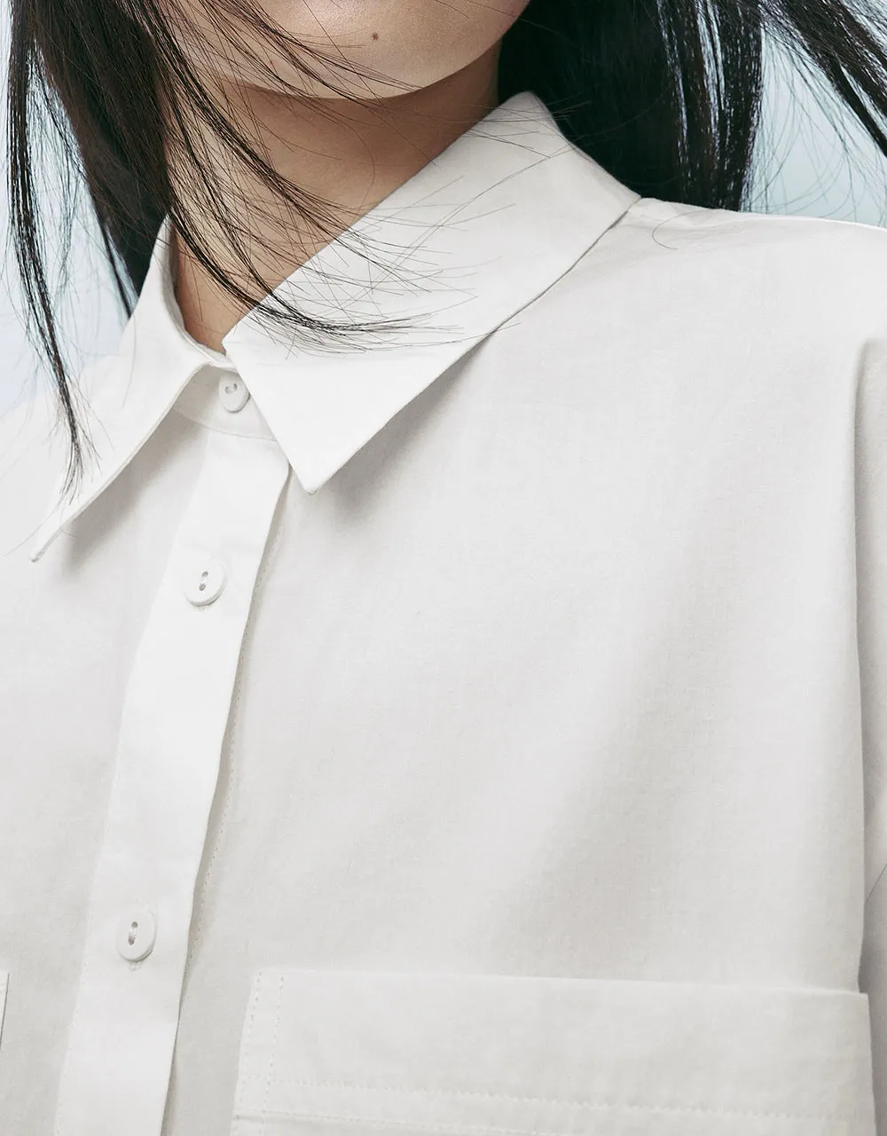 Button Up Straight Shirt sold by Urban Revivo product image thumbnail 4