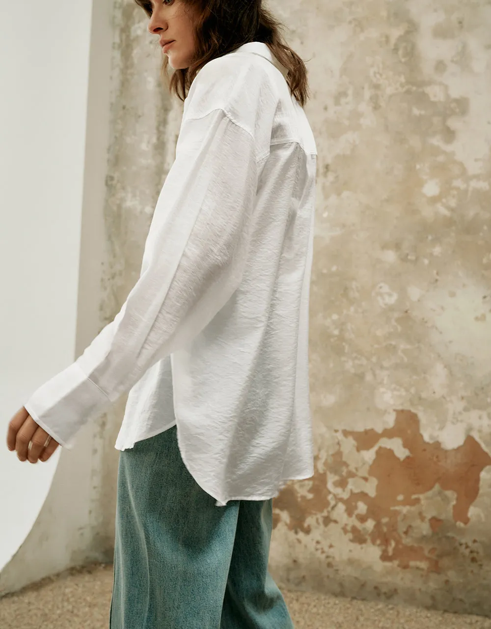 Button Up Straight Shirt sold by Urban Revivo product image thumbnail 3