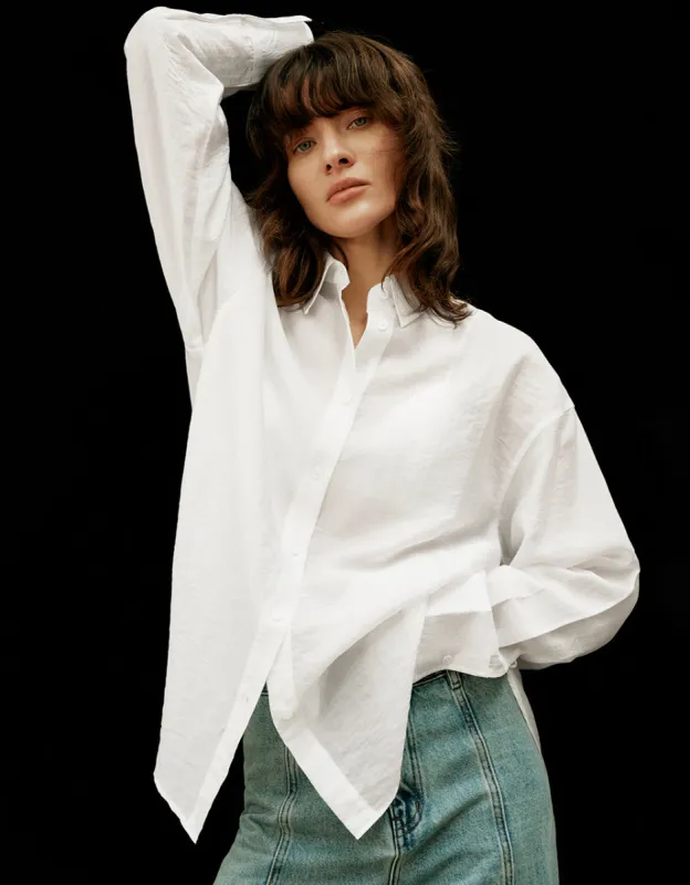 Button Up Straight Shirt sold by Urban Revivo