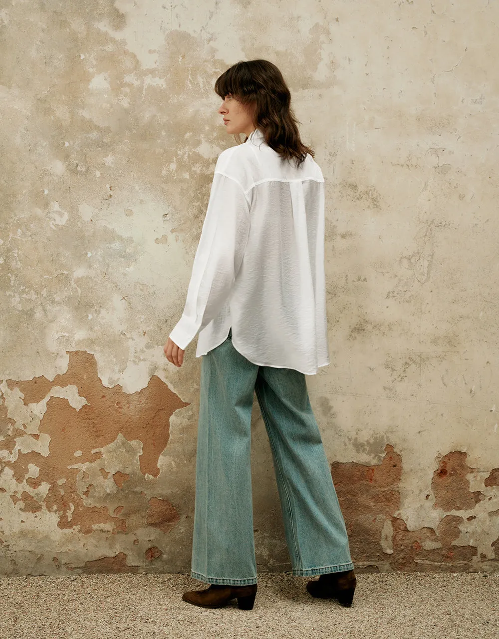 Button Up Straight Shirt sold by Urban Revivo product image thumbnail 5