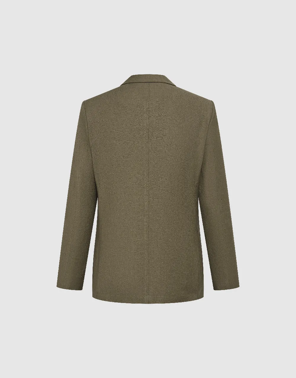 Notch Lapel Straight Blazer sold by Urban Revivo product image thumbnail 2