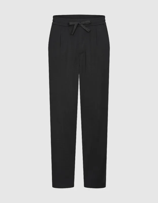 Drawstring Waist Straight Pants sold by Urban Revivo