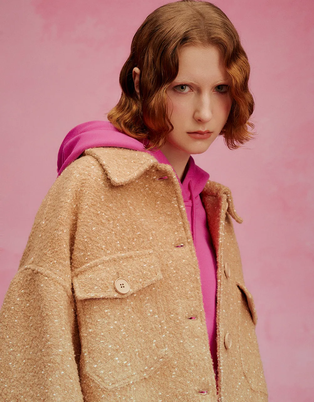 Longline Wool Blend Coat With Flip Pockets sold by Urban Revivo product image thumbnail 5