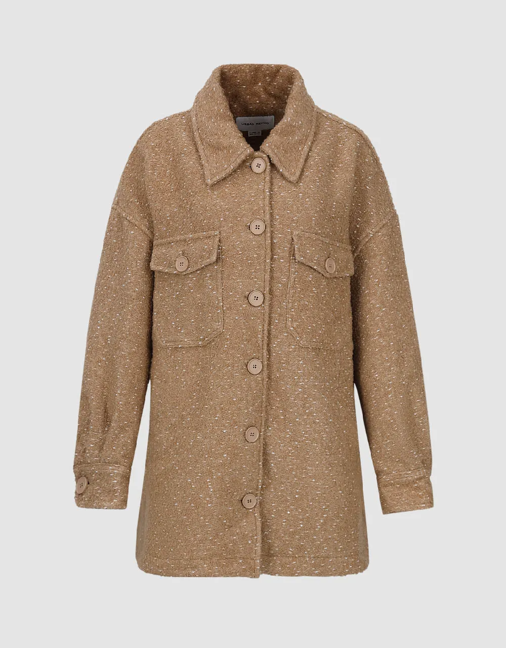 Longline Wool Blend Coat With Flip Pockets sold by Urban Revivo product image thumbnail 2