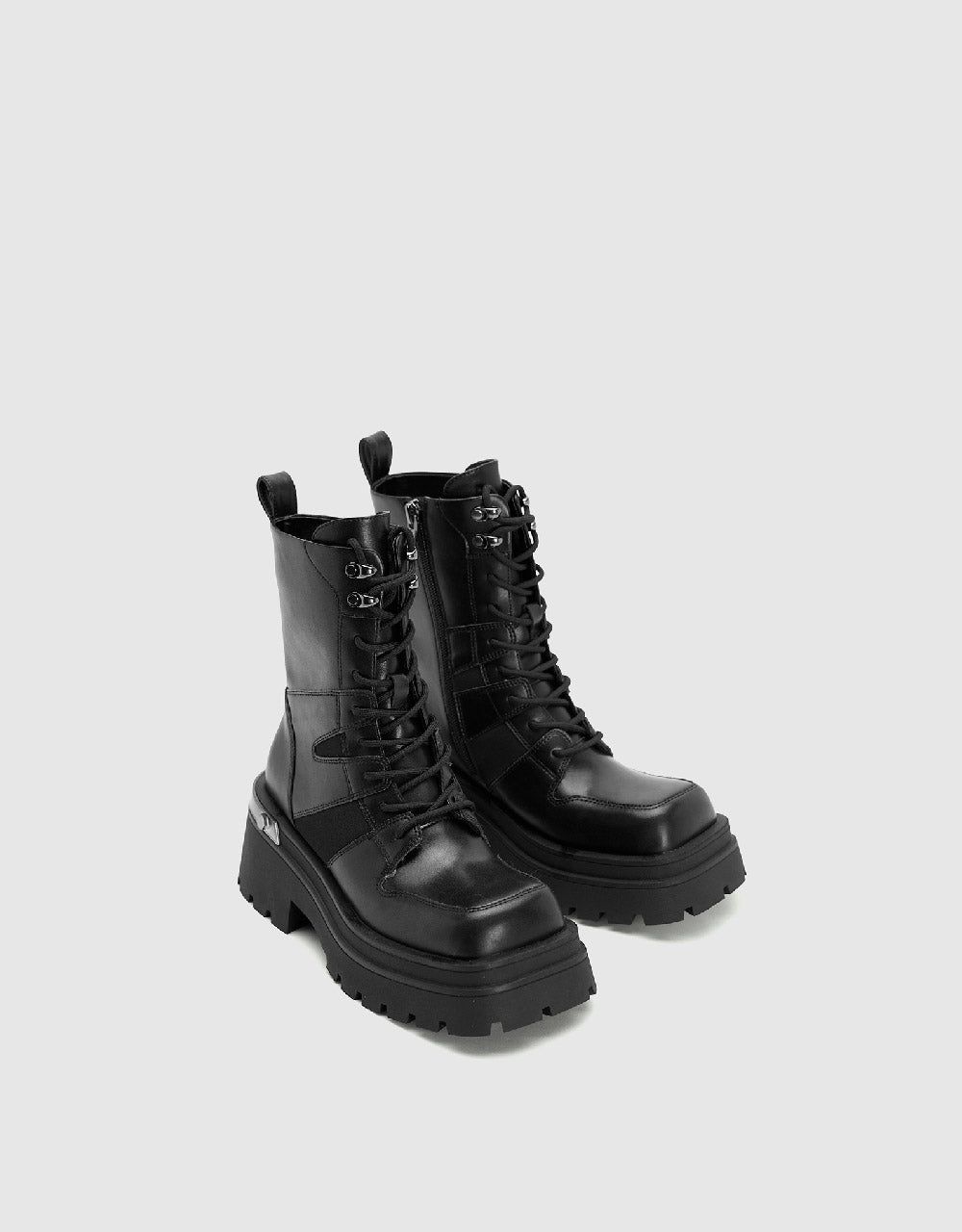 Vegan Leather Square Toe Boots sold by Urban Revivo