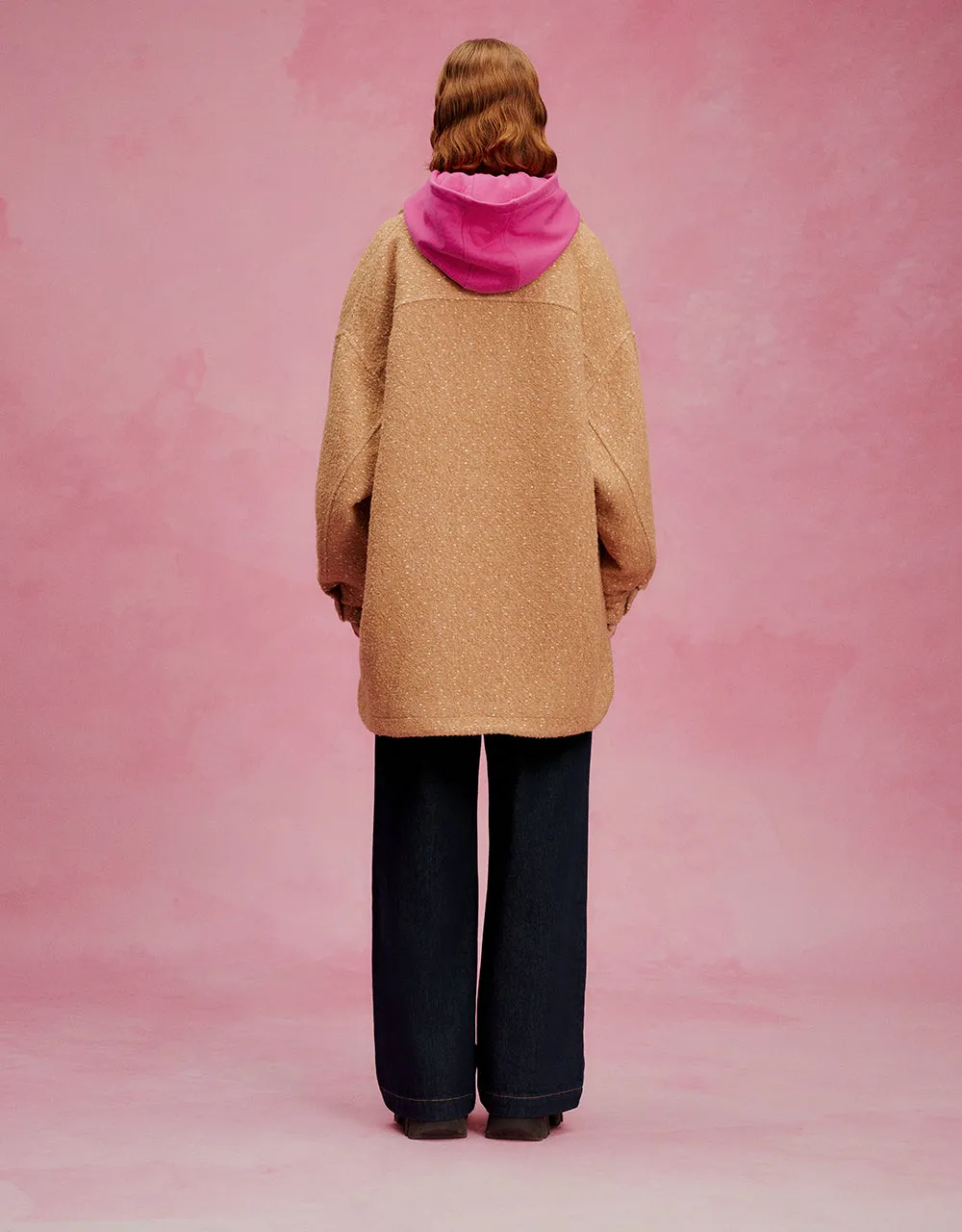 Longline Wool Blend Coat With Flip Pockets sold by Urban Revivo product image thumbnail 4