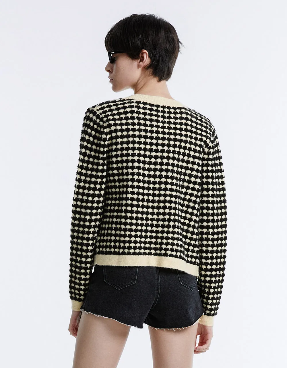 Checkered Cardigan sold by Urban Revivo product image thumbnail 3