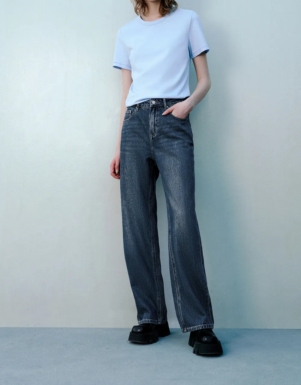 Wide-Leg Jeans sold by Urban Revivo product image thumbnail 2
