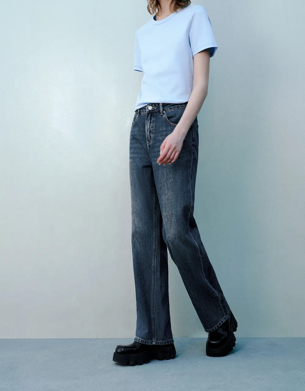 Wide-Leg Jeans sold by Urban Revivo product image thumbnail 4