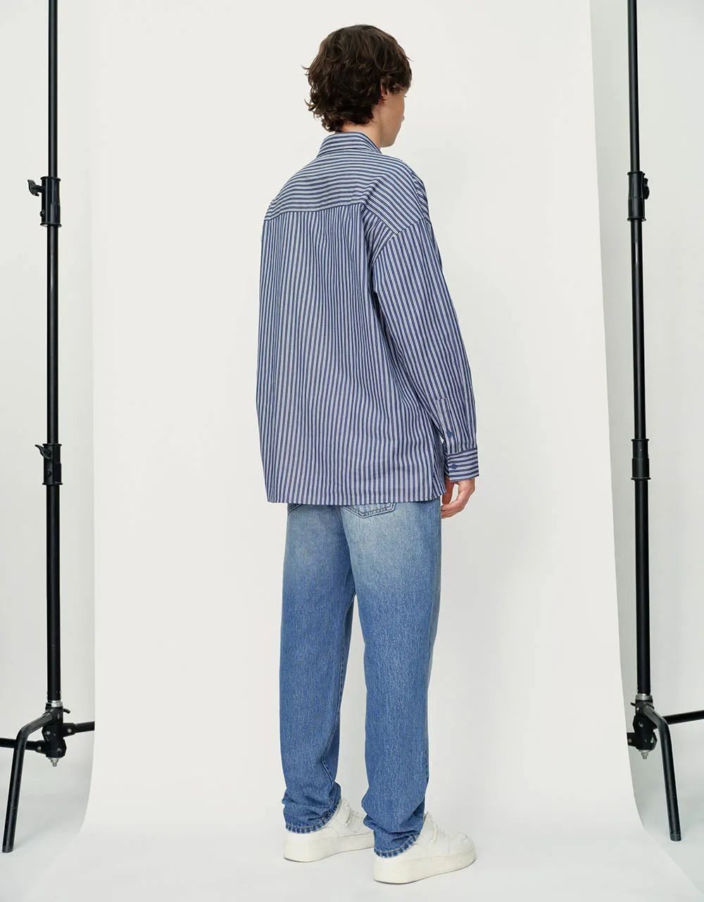 Striped Oversized Shirt sold by Urban Revivo product image thumbnail 5