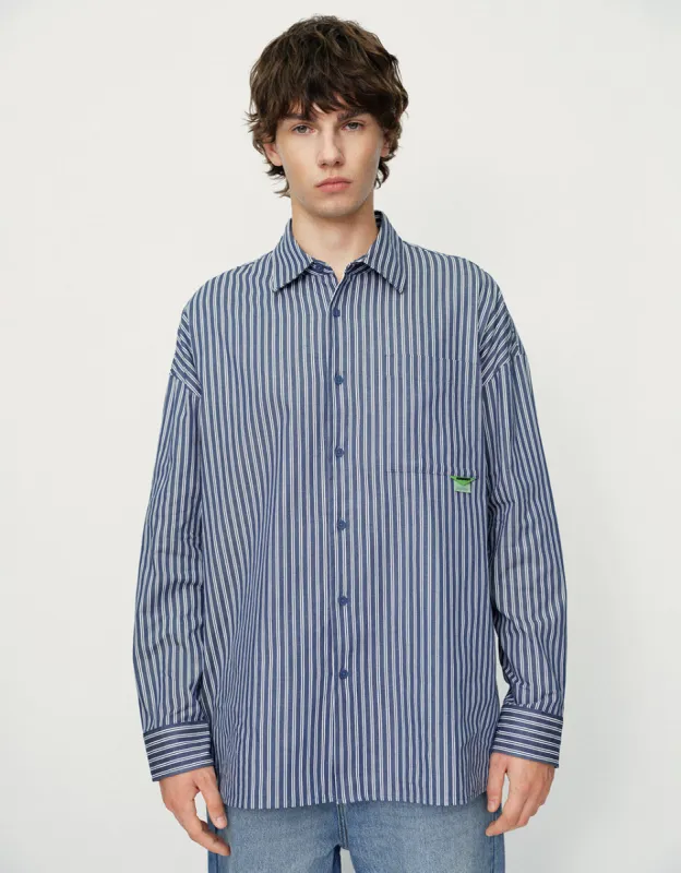 Striped Oversized Shirt sold by Urban Revivo