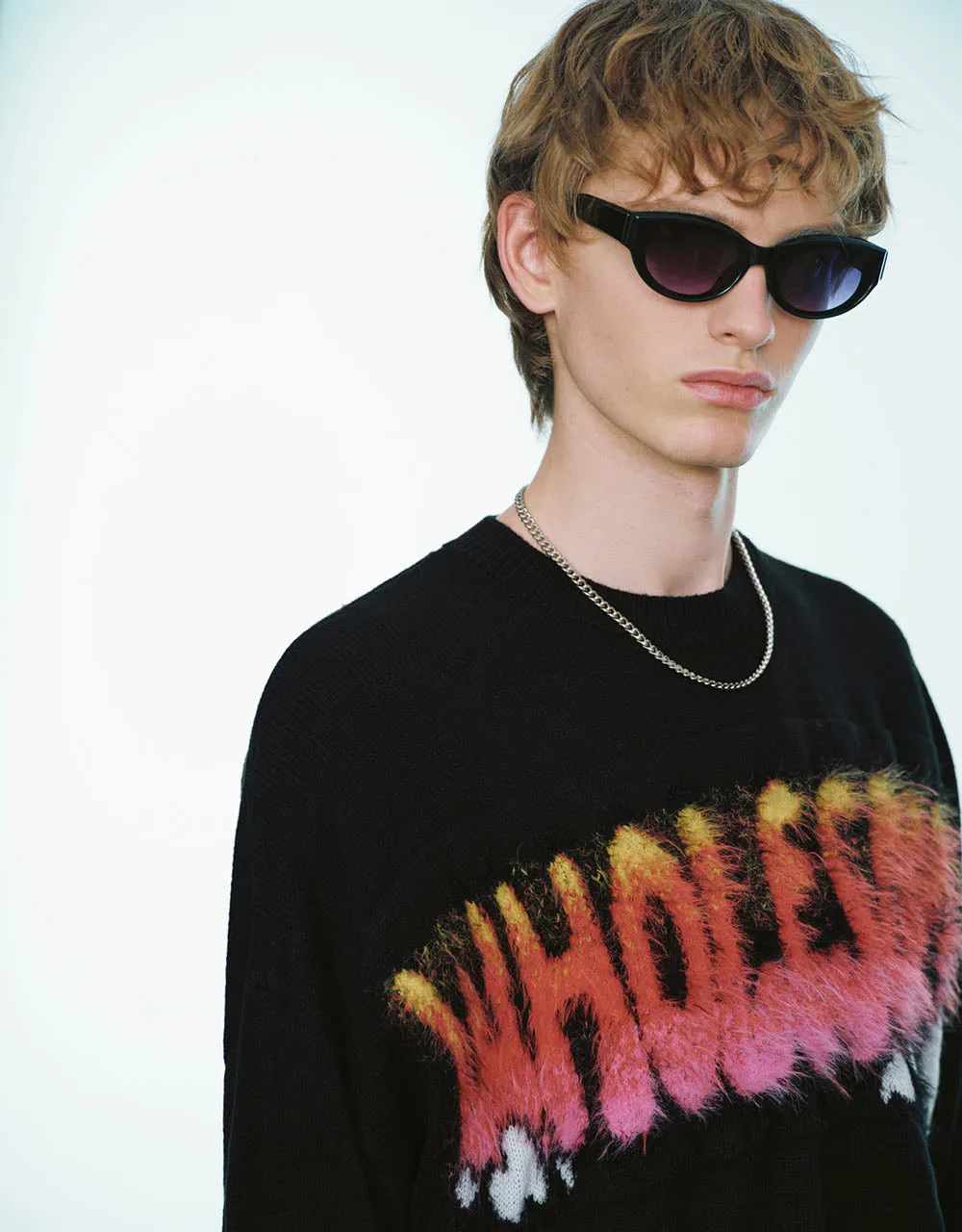 Letter Embroidered Knitted T-Shirt sold by Urban Revivo product image thumbnail 4