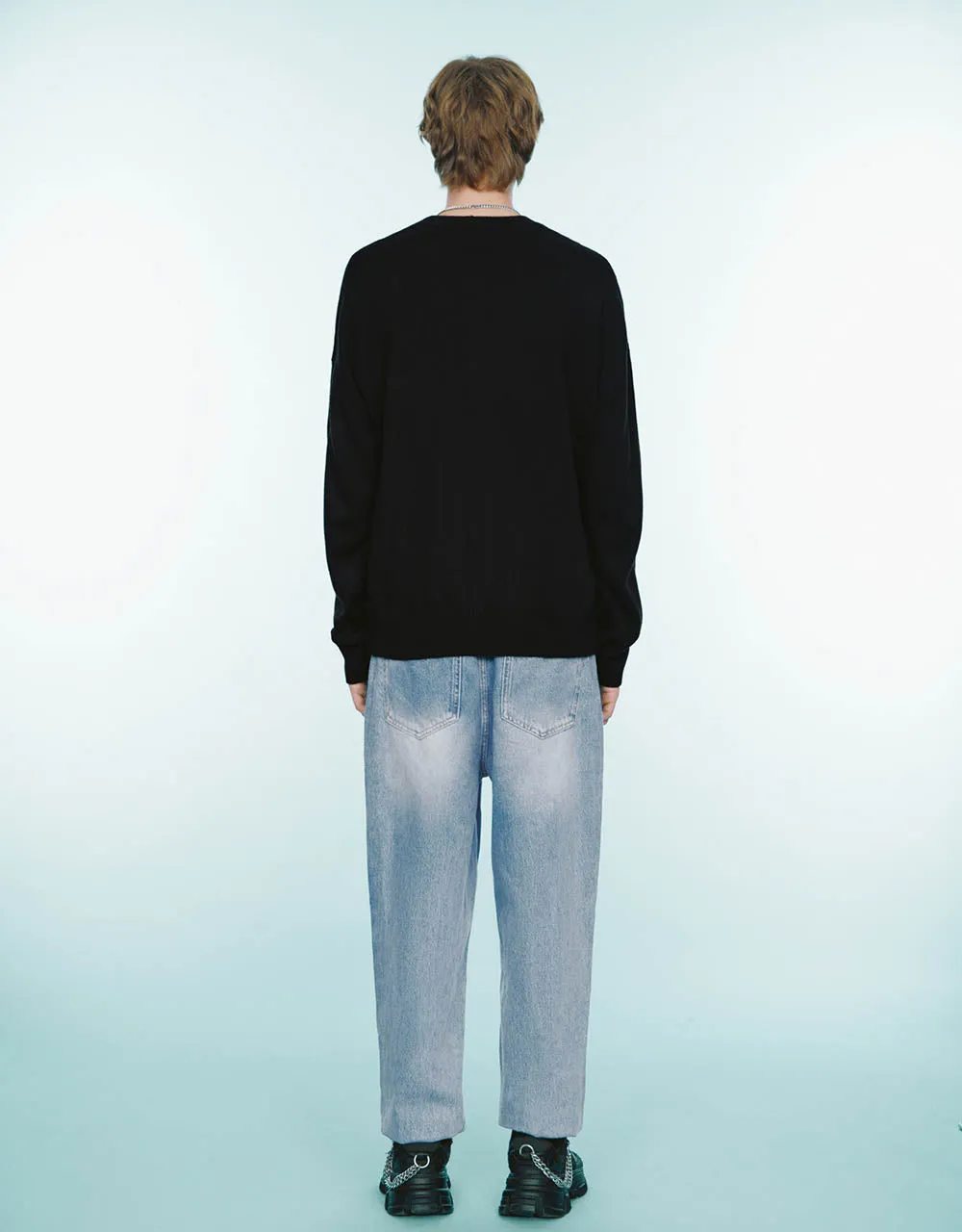 Letter Embroidered Knitted T-Shirt sold by Urban Revivo product image thumbnail 3