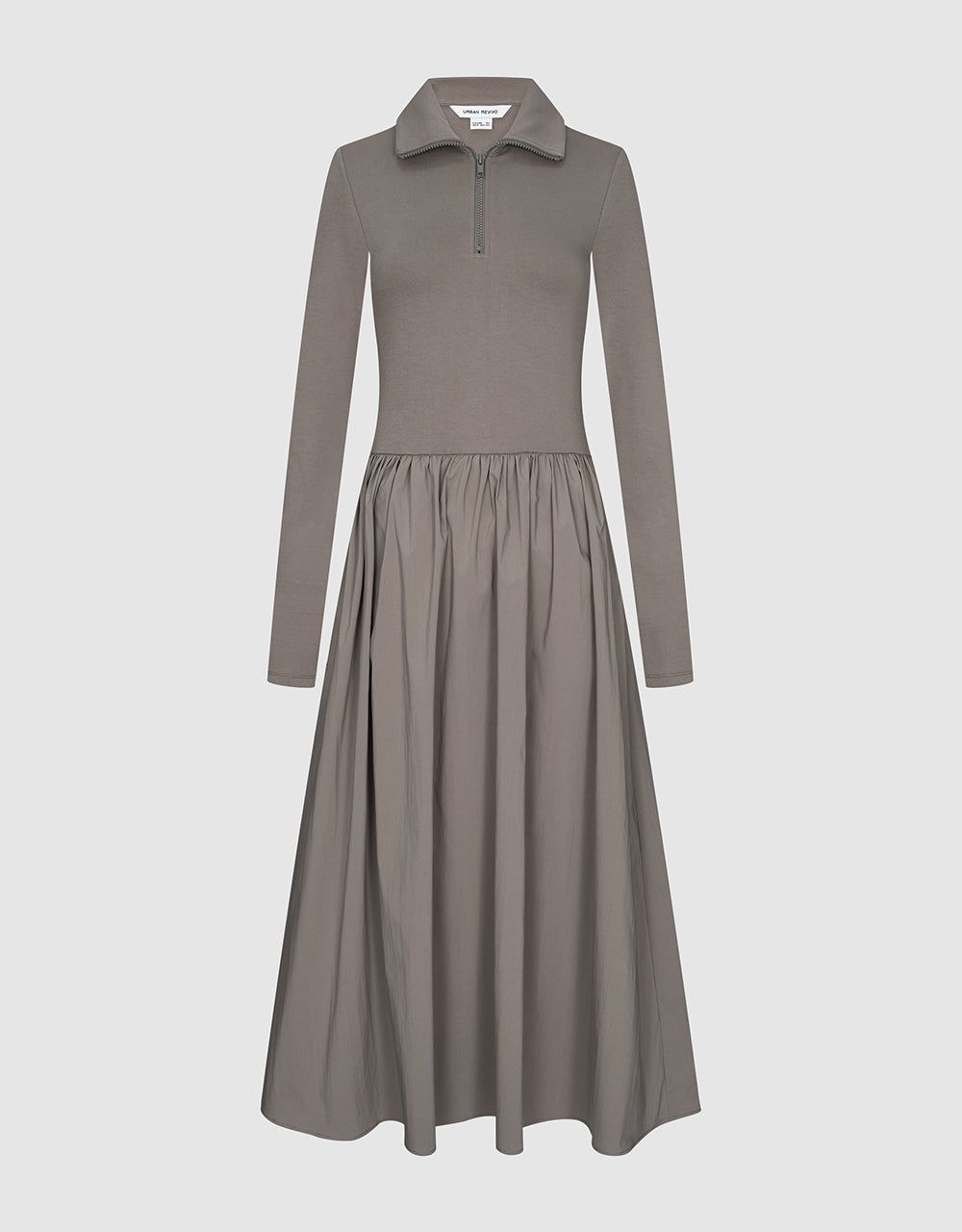 Lapel Knitted Skater Dress sold by Urban Revivo product image thumbnail 2