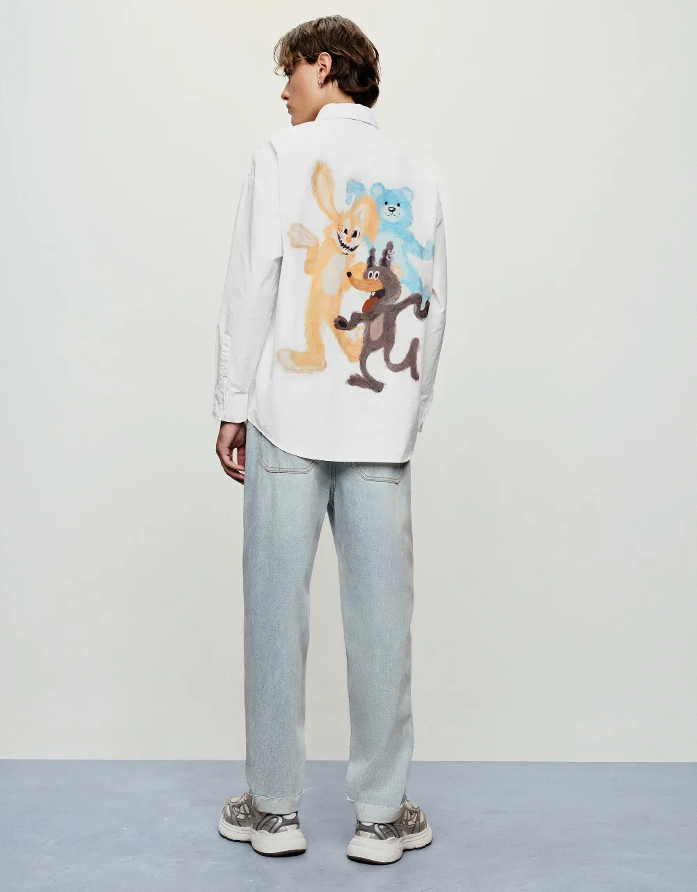 Drop Shoulder Sleeve Loose Shirt sold by Urban Revivo product image thumbnail 4