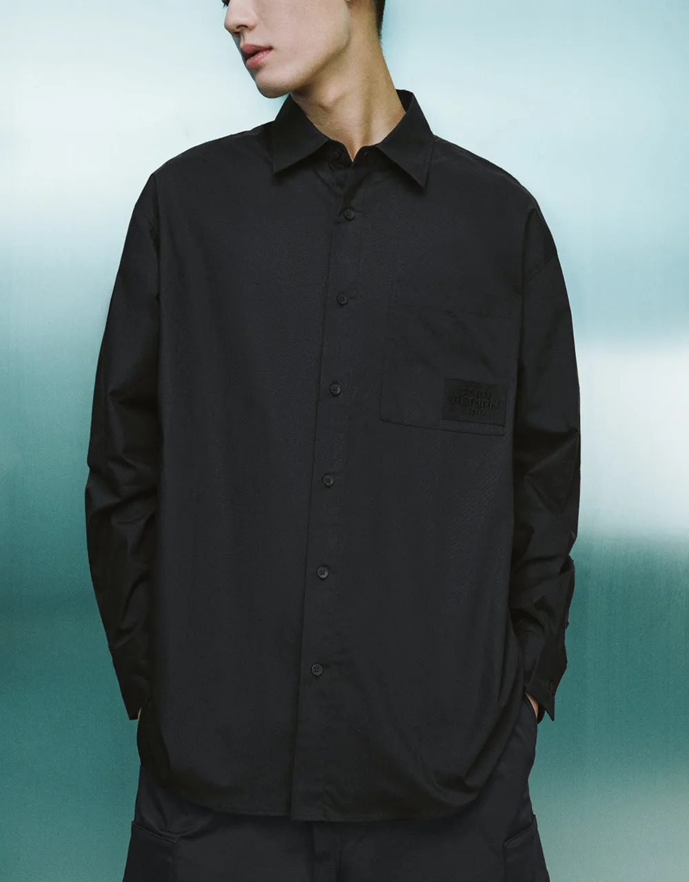 Button Up Loose Shirt sold by Urban Revivo product image thumbnail 2