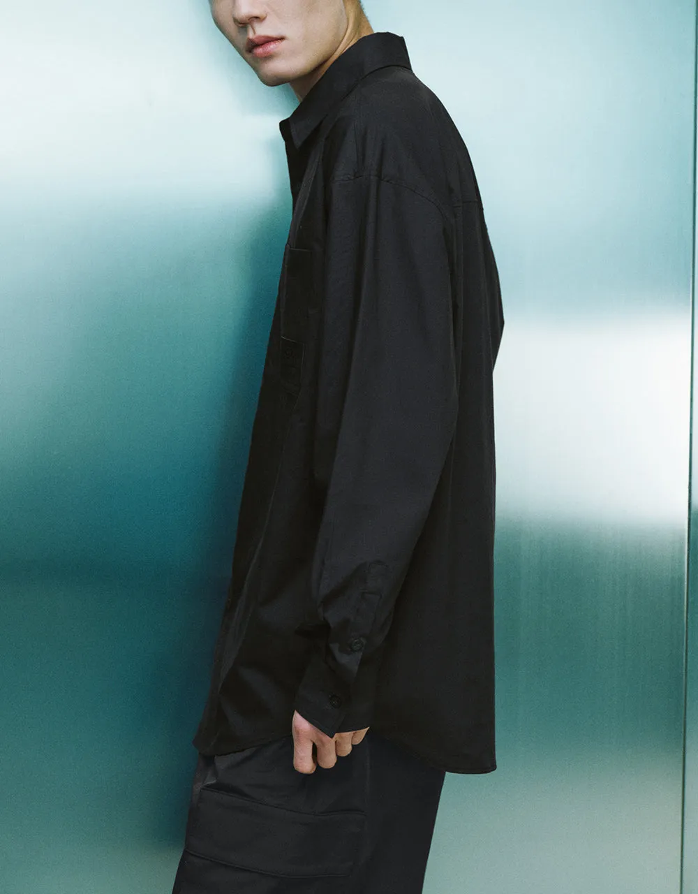 Button Up Loose Shirt sold by Urban Revivo product image thumbnail 3