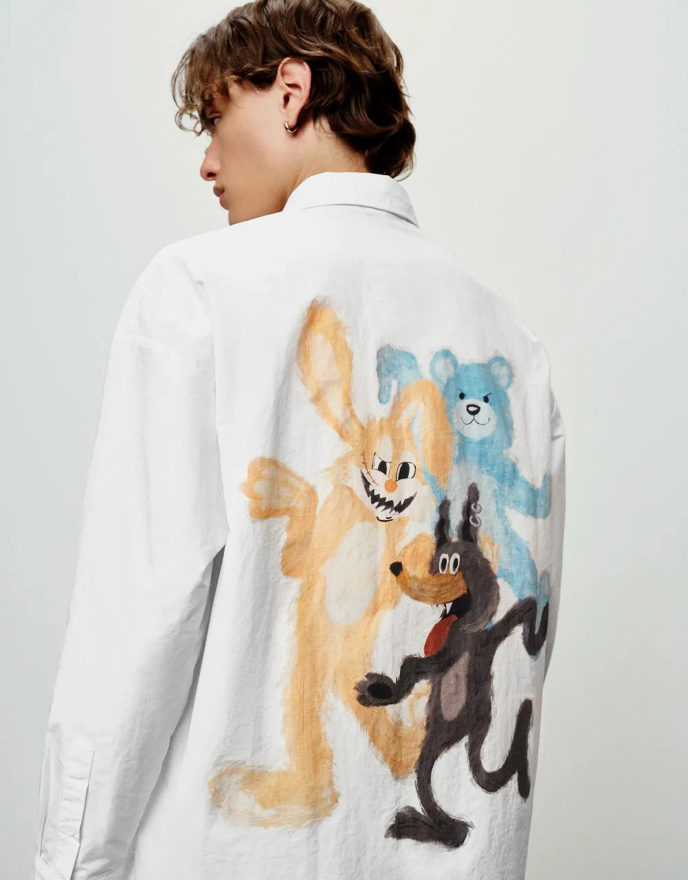 Drop Shoulder Sleeve Loose Shirt sold by Urban Revivo product image thumbnail 5