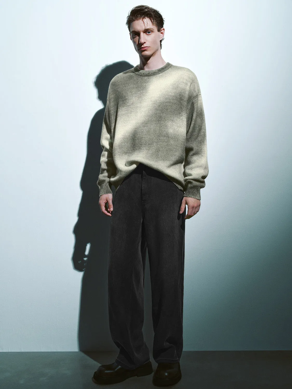 Printed Crew Neck Loose Knitted T-Shirt sold by Urban Revivo product image thumbnail 5