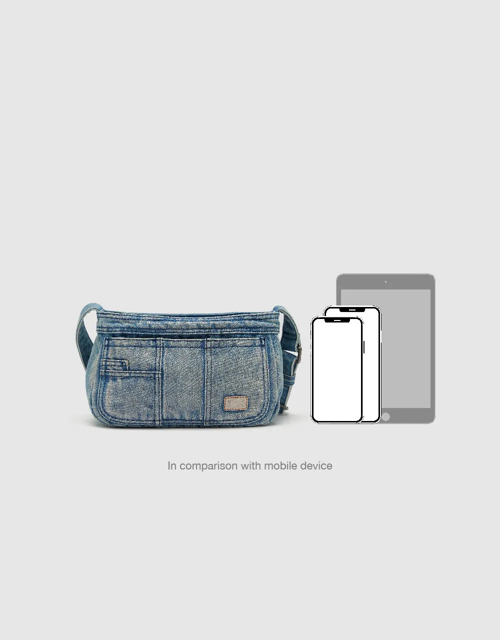 Denim Shoulder Bag sold by Urban Revivo product image thumbnail 2