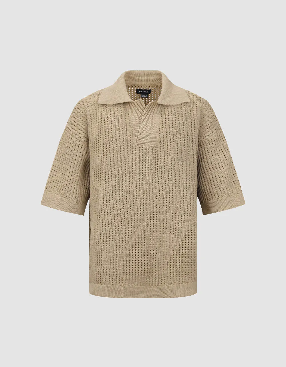 Drop Shoulder Sleeve Knitted T-Shirt sold by Urban Revivo product image thumbnail 2