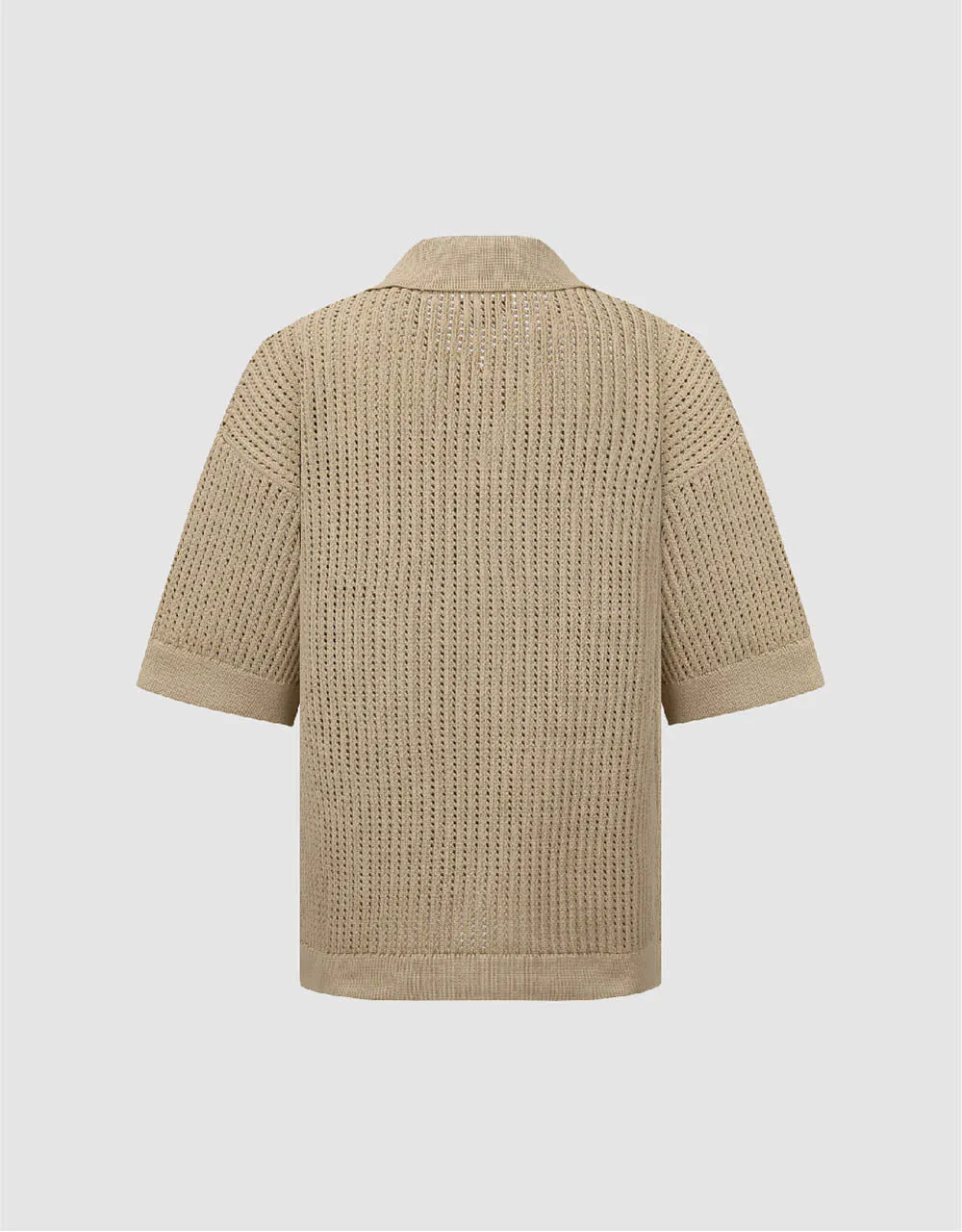 Drop Shoulder Sleeve Knitted T-Shirt sold by Urban Revivo product image thumbnail 5