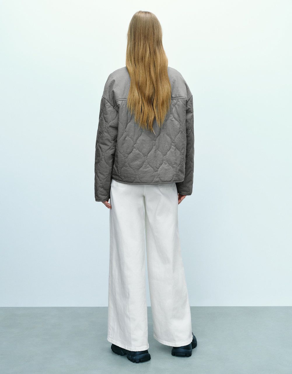 Embossed Straight Padded Coat sold by Urban Revivo product image thumbnail 4