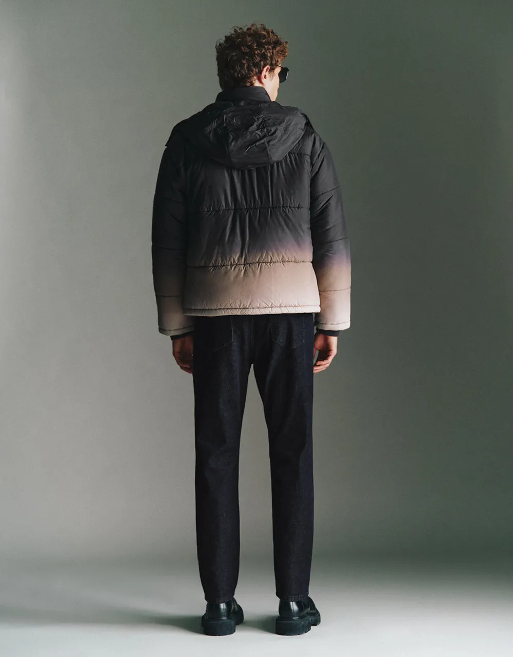 Hooded Gradient Padded Coat sold by Urban Revivo product image thumbnail 3