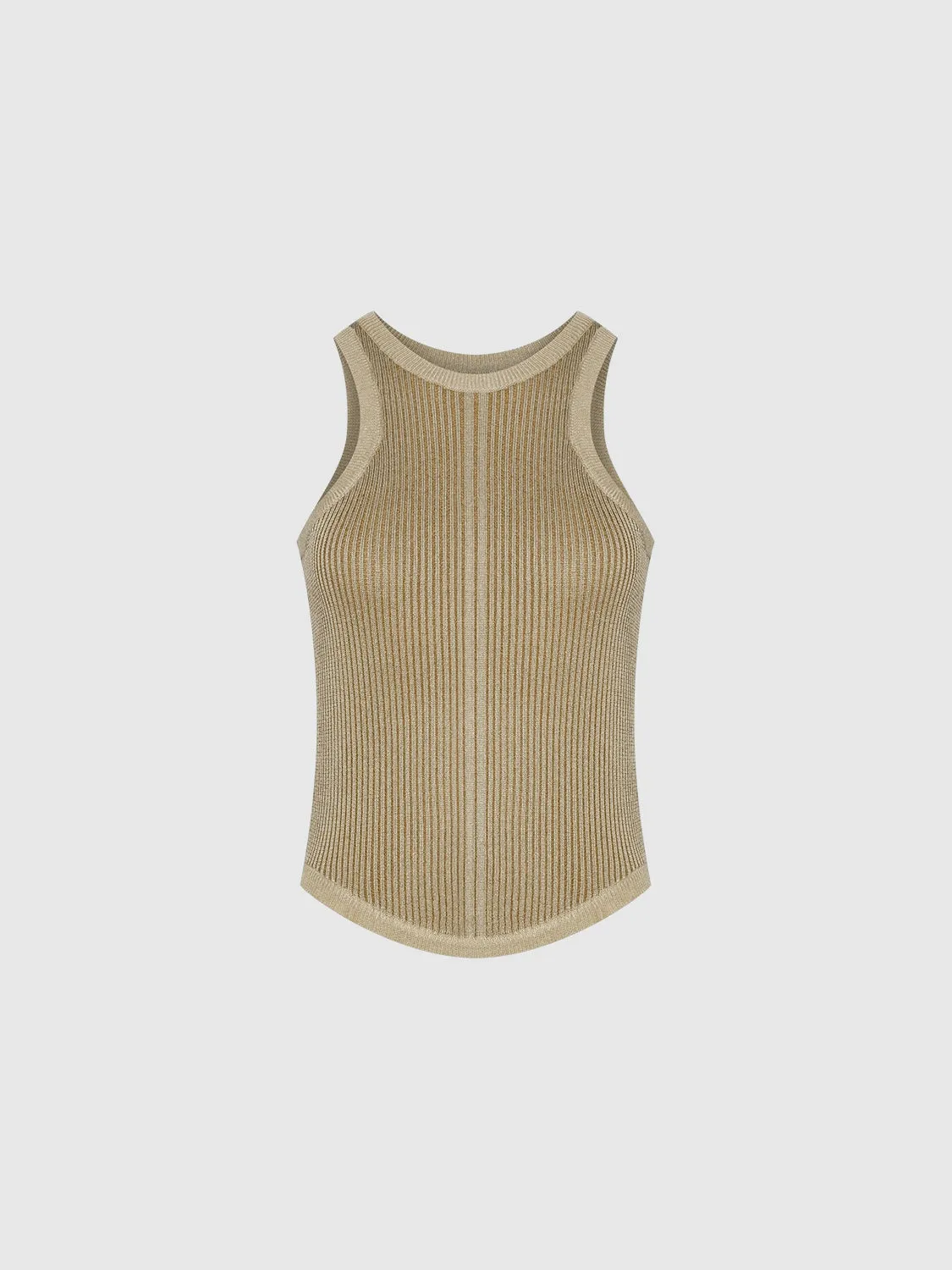 Crew Neck Knitted Tank Top sold by Urban Revivo product image thumbnail 2