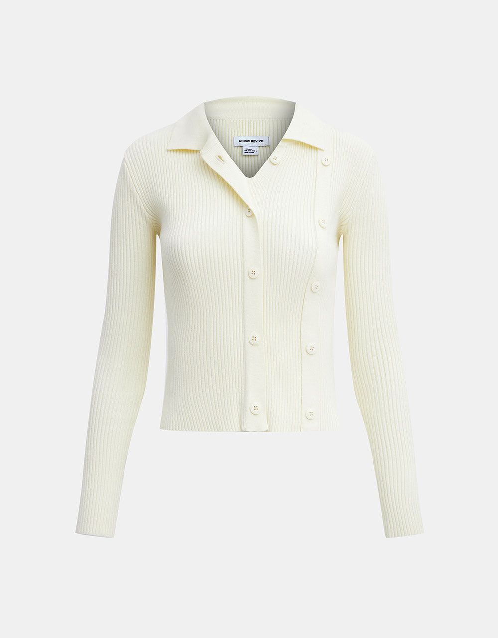 Button Detail Knitted Top sold by Urban Revivo