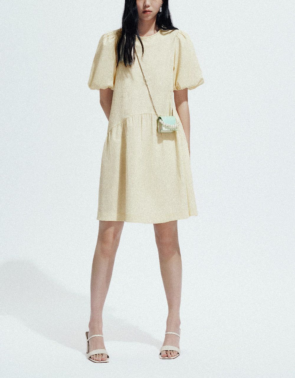 Crew Neck A-Line Dress sold by Urban Revivo product image thumbnail 2