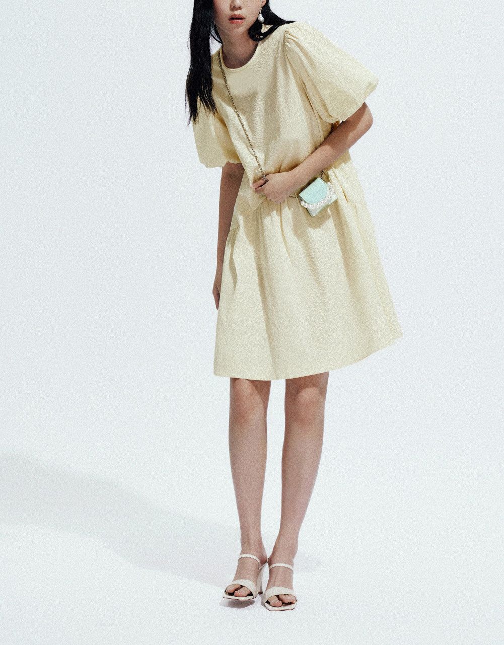 Crew Neck A-Line Dress sold by Urban Revivo product image thumbnail 3