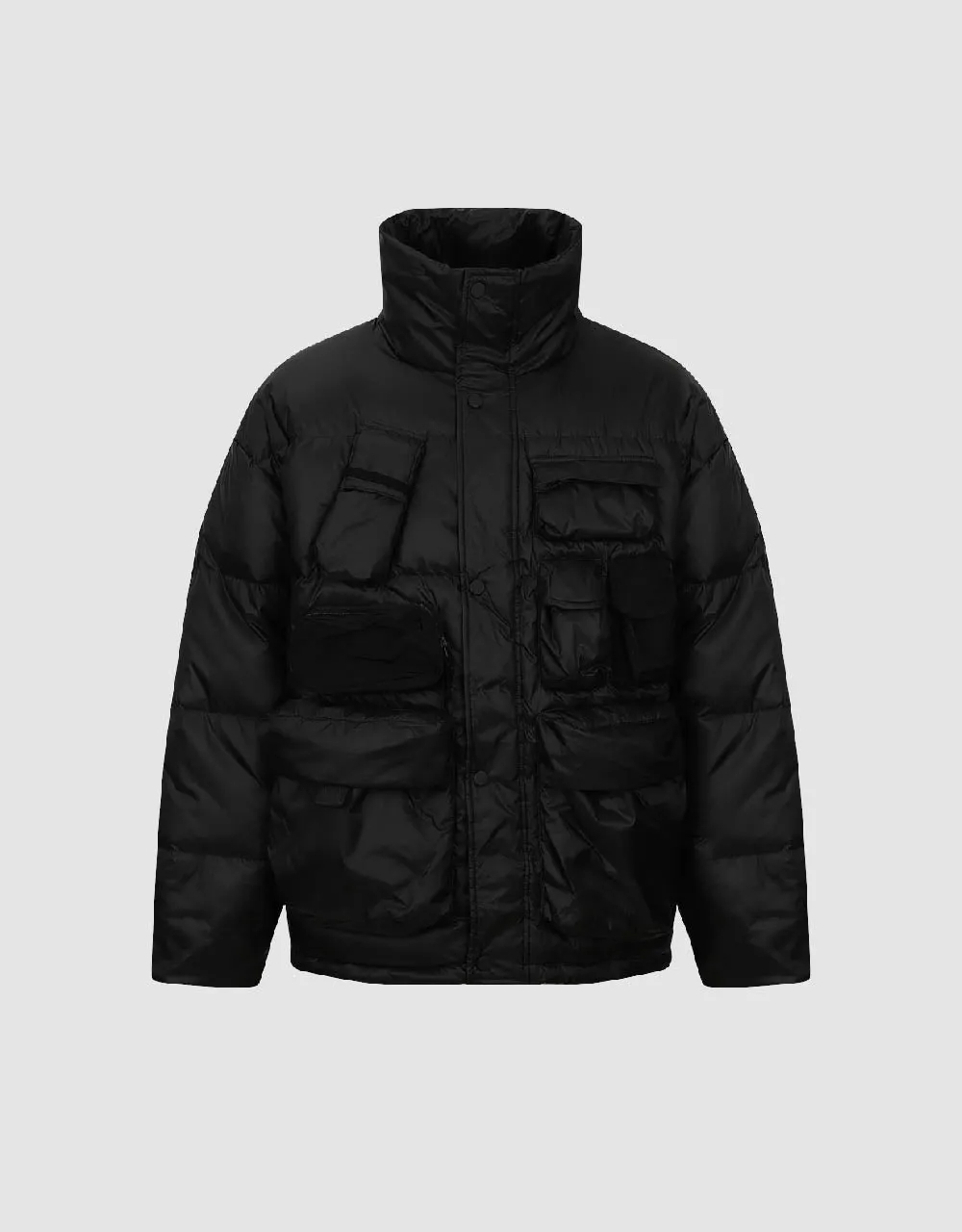 Stand Collar Puffer Jacket sold by Urban Revivo product image thumbnail 2