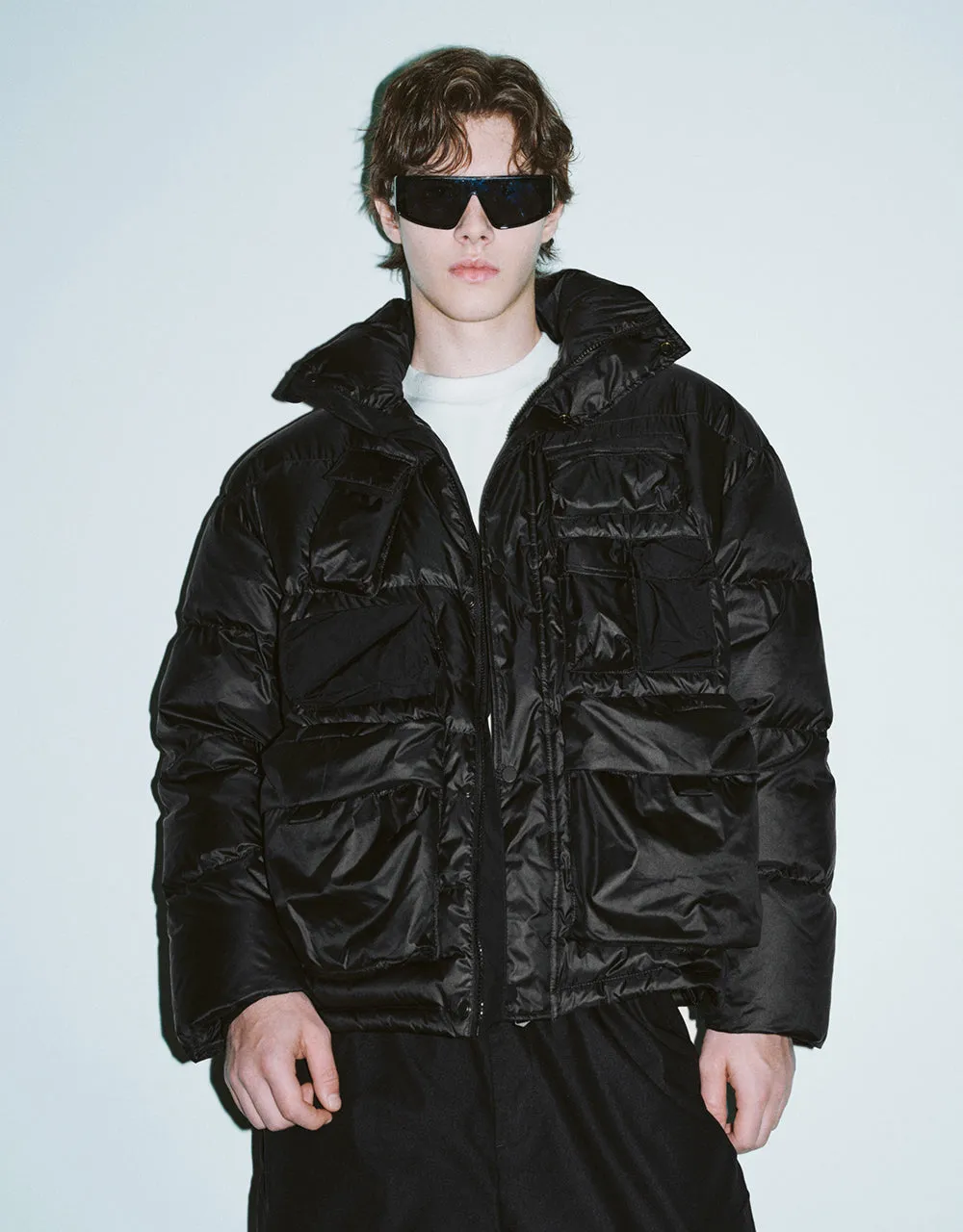 Stand Collar Puffer Jacket sold by Urban Revivo