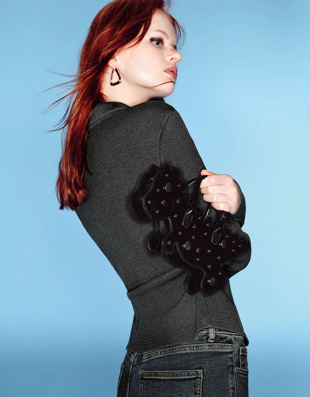 Zipper Front Embossed Lapel Shirt sold by Urban Revivo product image thumbnail 3