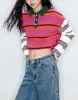 Striped Loose Polo T-Shirt sold by Urban Revivo