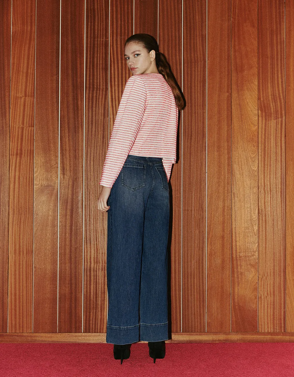 Crew Neck Denim Jacket sold by Urban Revivo product image thumbnail 5