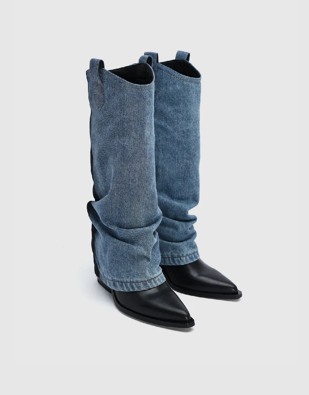 Vegan Leather Pointed Toe Boots sold by Urban Revivo