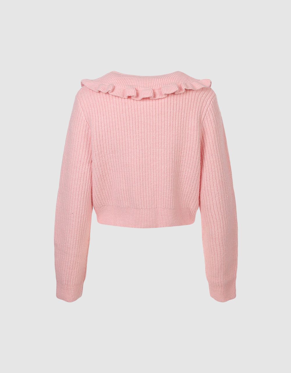 Tie Front Ruffled Cardigan sold by Urban Revivo product image thumbnail 5