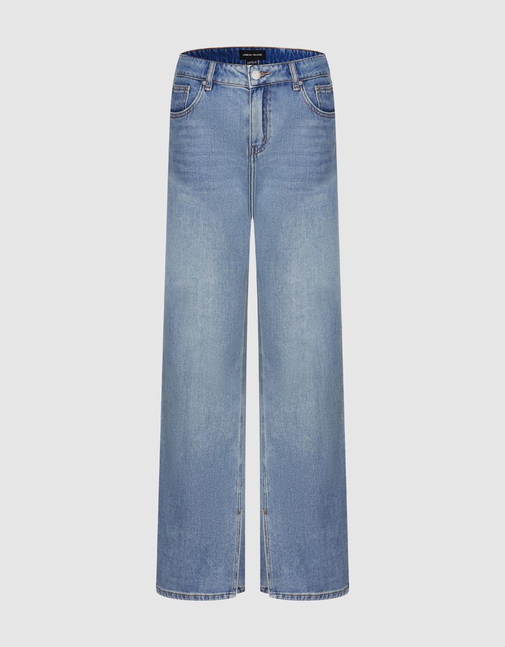 Mid-Waist Regular Jeans sold by Urban Revivo