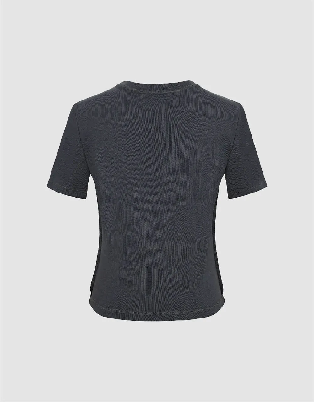 Printed Crew Neck Skinny T-Shirt sold by Urban Revivo product image thumbnail 5