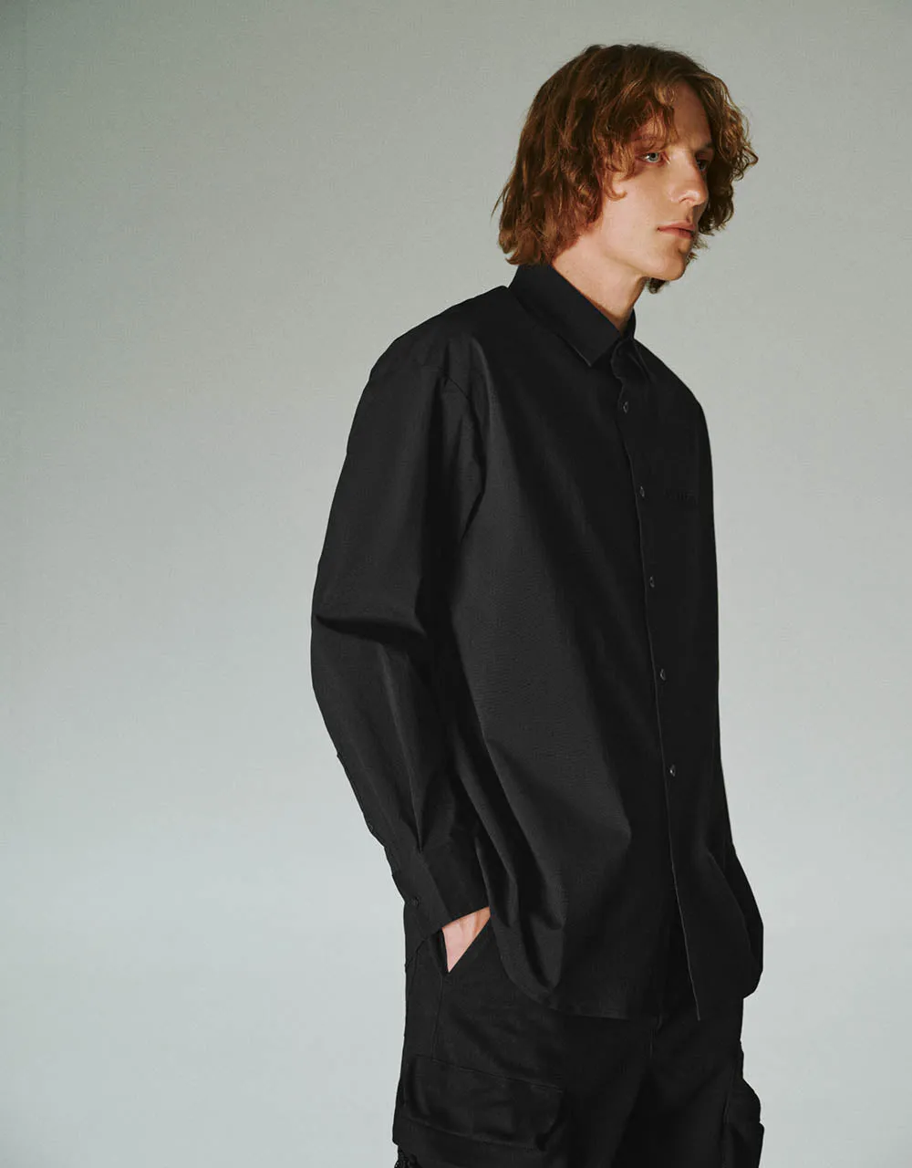 Button Up Oversized Shirt sold by Urban Revivo product image thumbnail 3