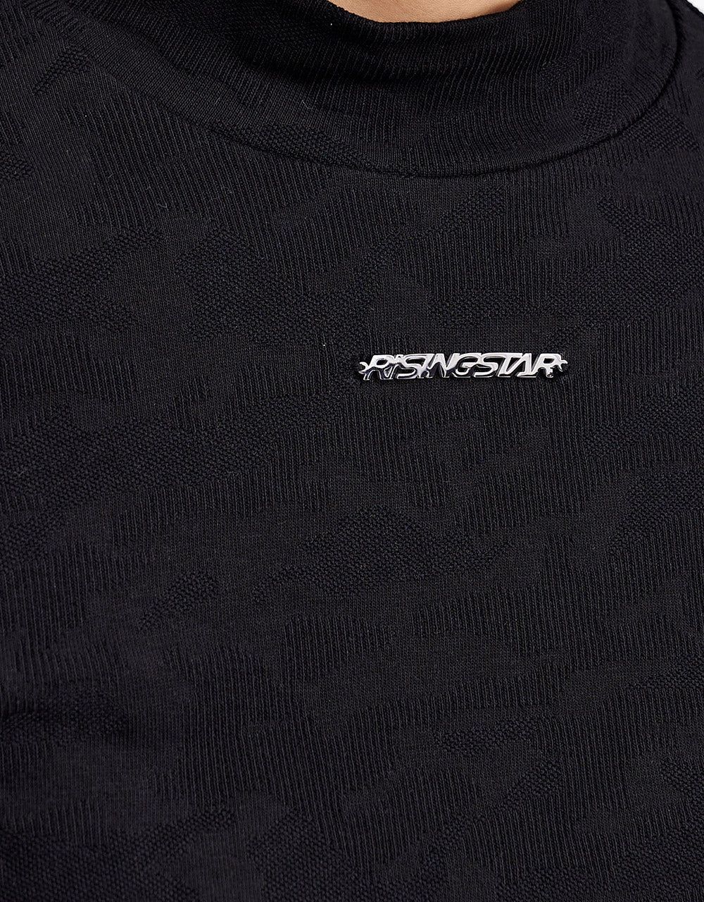 Mock Neck Letter T-Shirt sold by Urban Revivo product image thumbnail 4