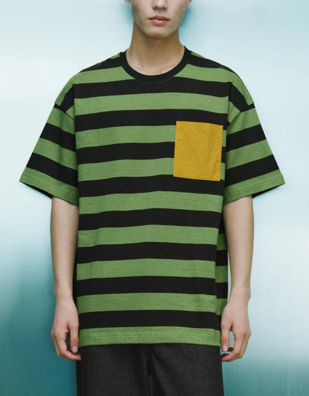 Striped Crew Neck T-Shirt sold by Urban Revivo product image thumbnail 2