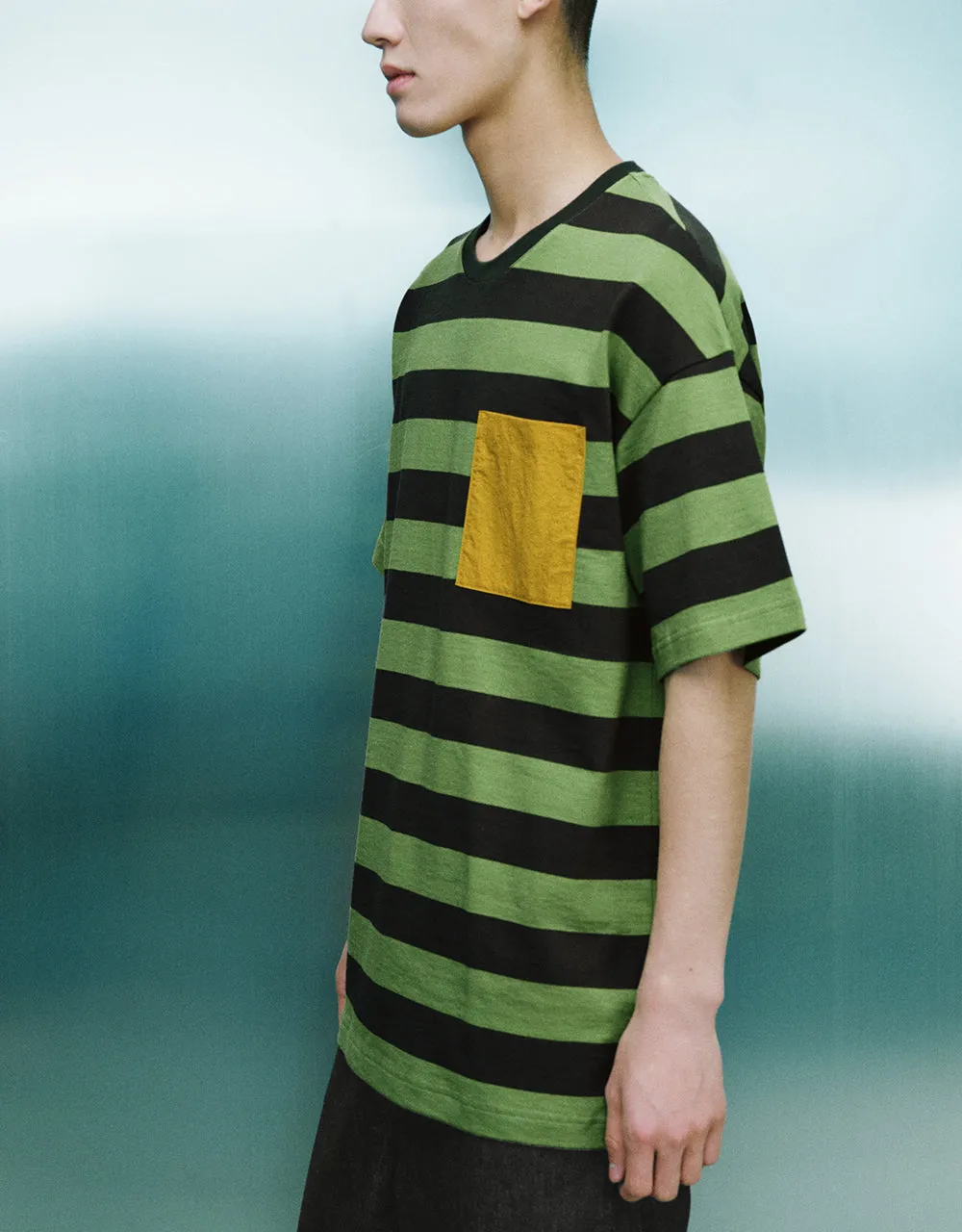 Striped Crew Neck T-Shirt sold by Urban Revivo product image thumbnail 3