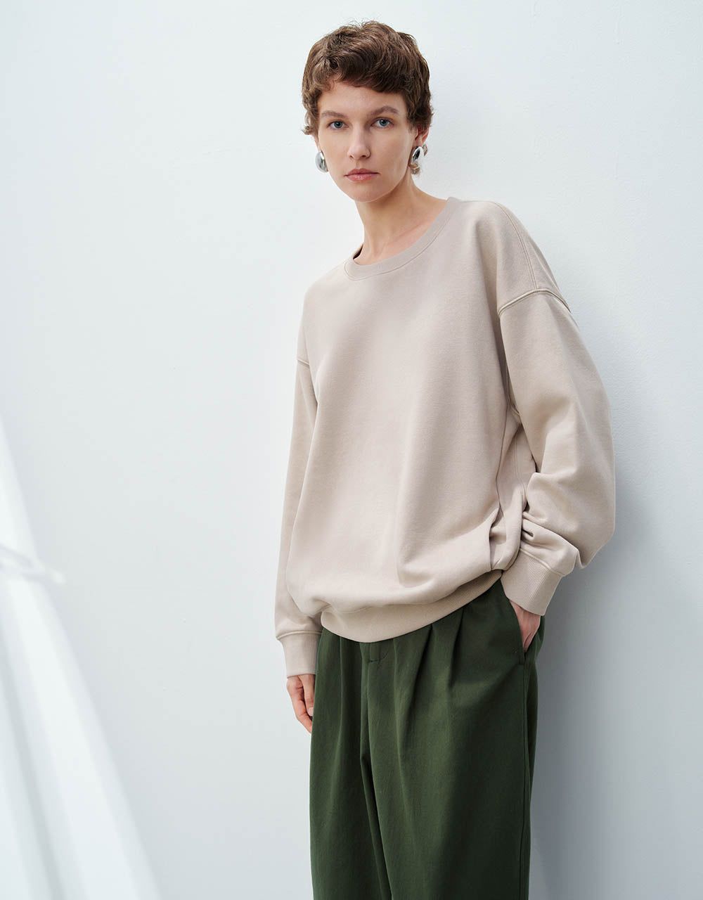 Crew Neck Loose T-Shirt sold by Urban Revivo product image thumbnail 3