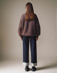 Crew Neck Loose Sweatshirt sold by Urban Revivo