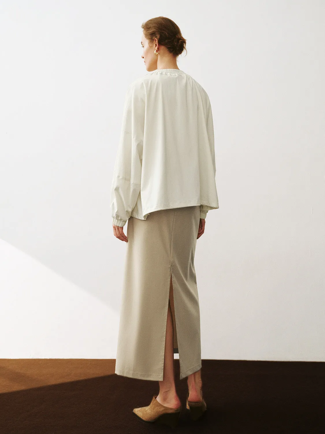 Crew Neck Oversized Jacket sold by Urban Revivo product image thumbnail 4